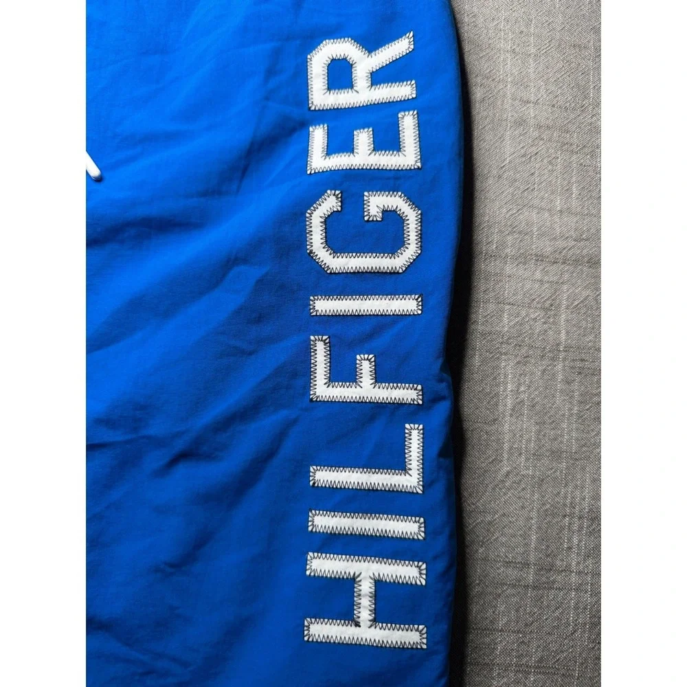 Tommy Hilfiger Mens Blue Logo Swim Trunks Board‎ Shorts Medium 7 Inch Inseam